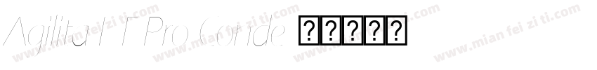 Agilita LT Pro Conde字体转换